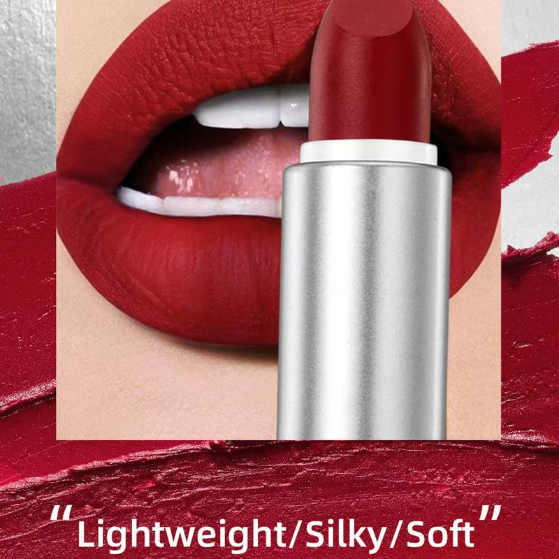 Waterproof Nude Matte Lipstick Non-Stick Velvet Lips Liner Pencil Woman Makeup Velvet Rose Red Brown Lip Nude Lasting Lipstick